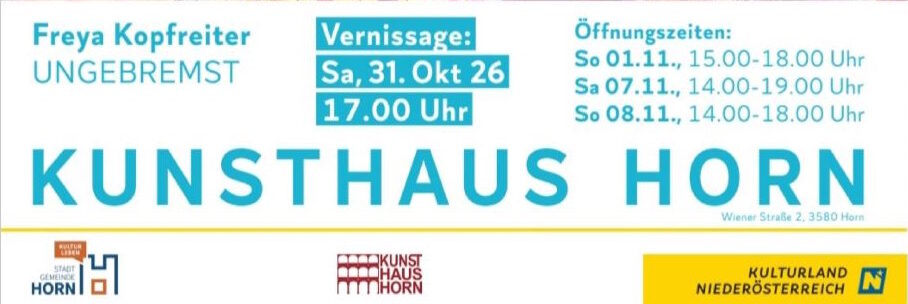 Pop Up Ausstellung im Kunstraum Horn